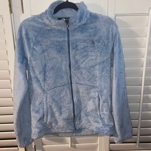 The North Face light blue Osito full zip jacket - size Medium